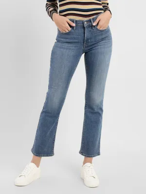 Women's 315 Blue Flared Fit High Rise Jeans Easy Essentials Beach Day Holiday Vibes