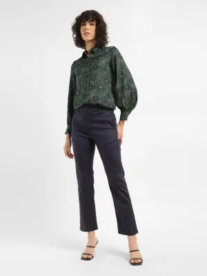 Casual Friday Versatile Women's Redloop Navy Blue Wedgie Straight Fit High Rise Jeans