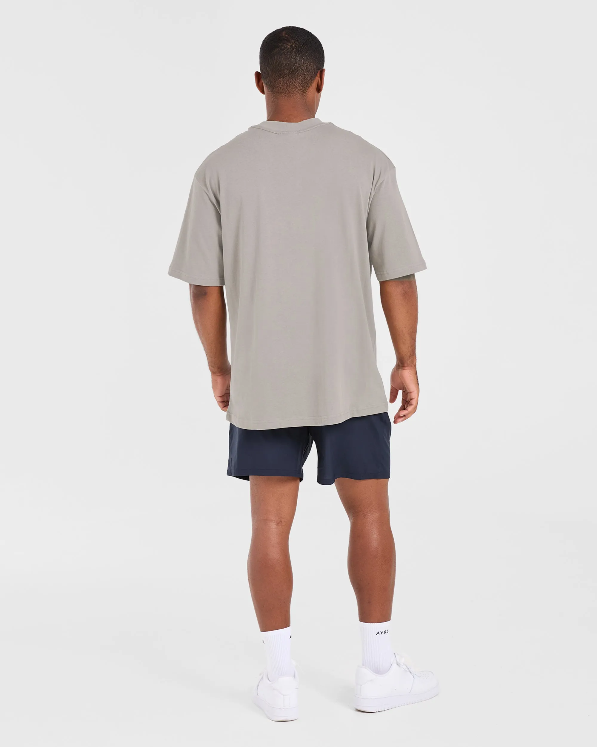 Craft Oversized T Shirt - Fog petite size