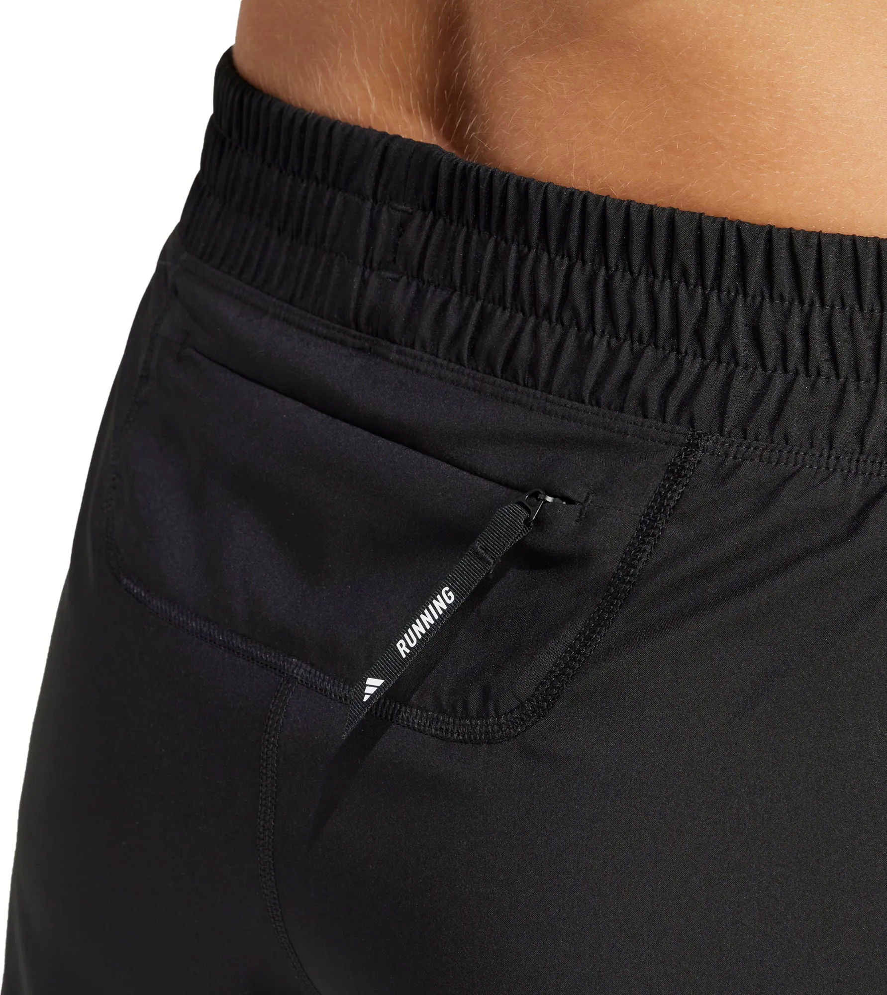 NonSlipGrip adidas Own The Run ClimaCool 2 In 1 Womens Running Shorts - Black