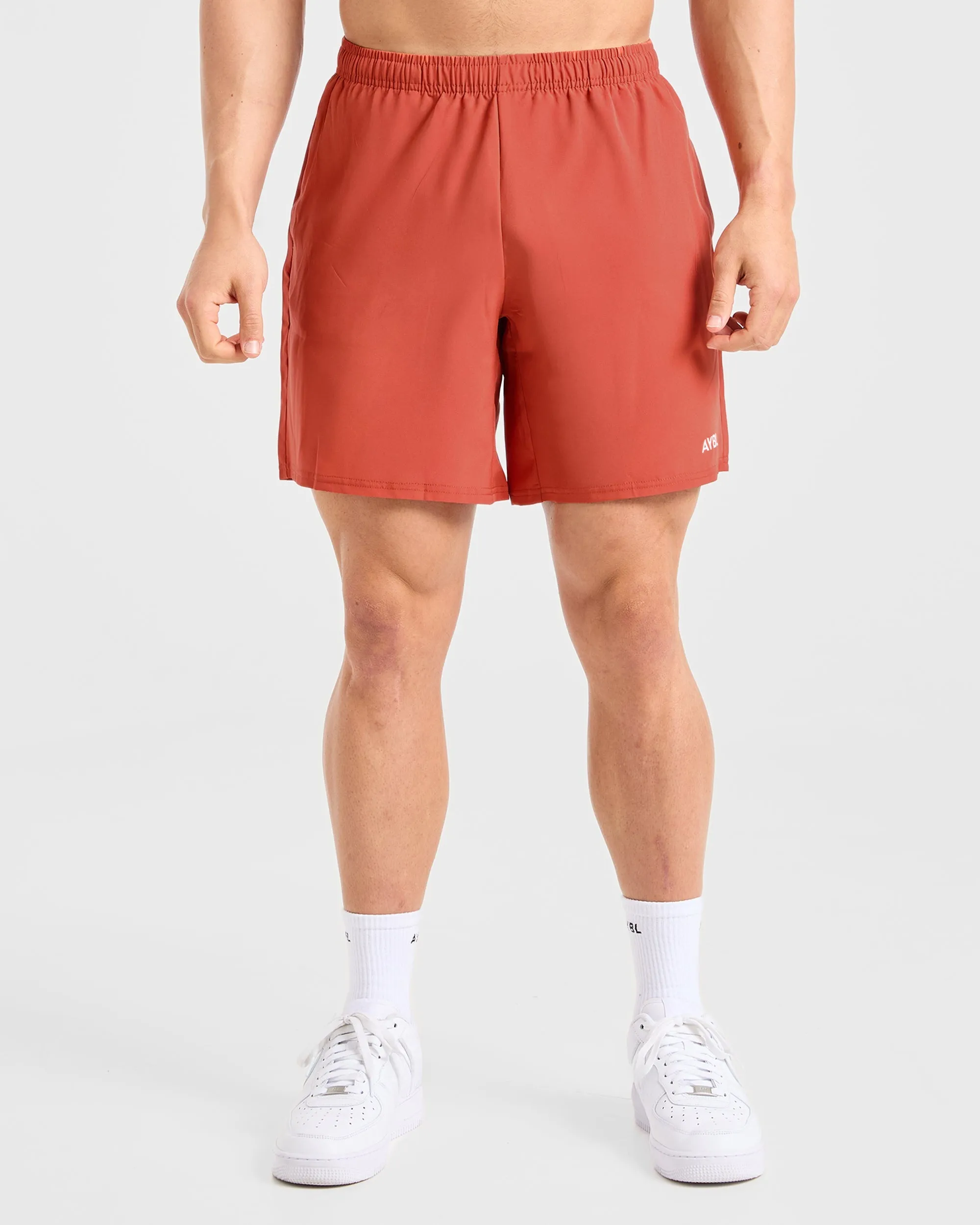 Stretch Fabric Core 7" Shorts - Desert Orange