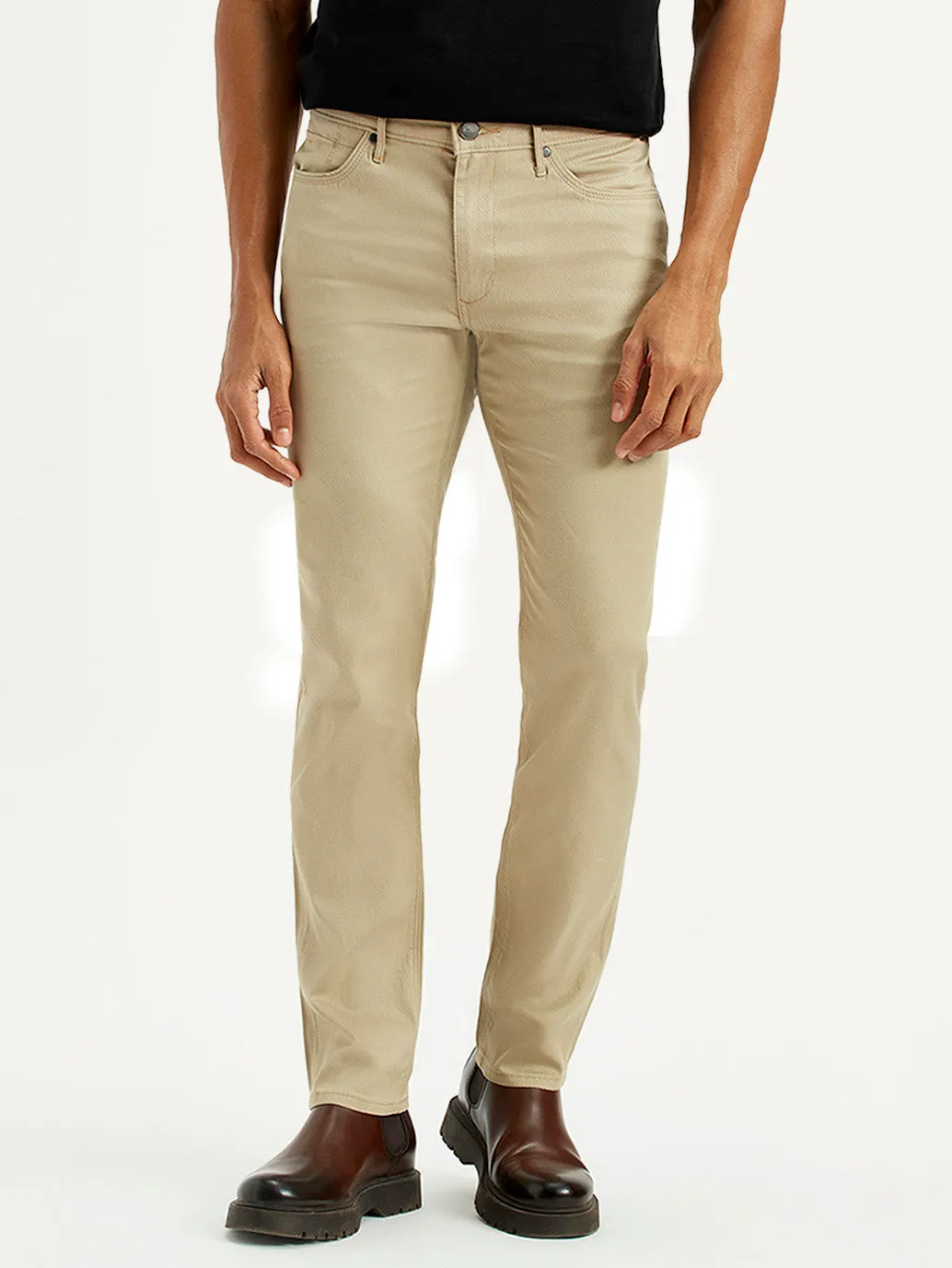 Men's 511 Beige Slim Fit Mid Rise Chinos Reliable Outfit