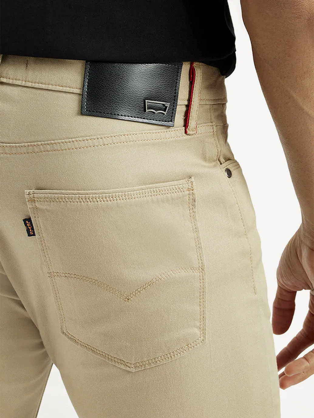 Daily Fashion Party Look Earthy Men's 511 Beige Slim Fit Mid Rise Chinos