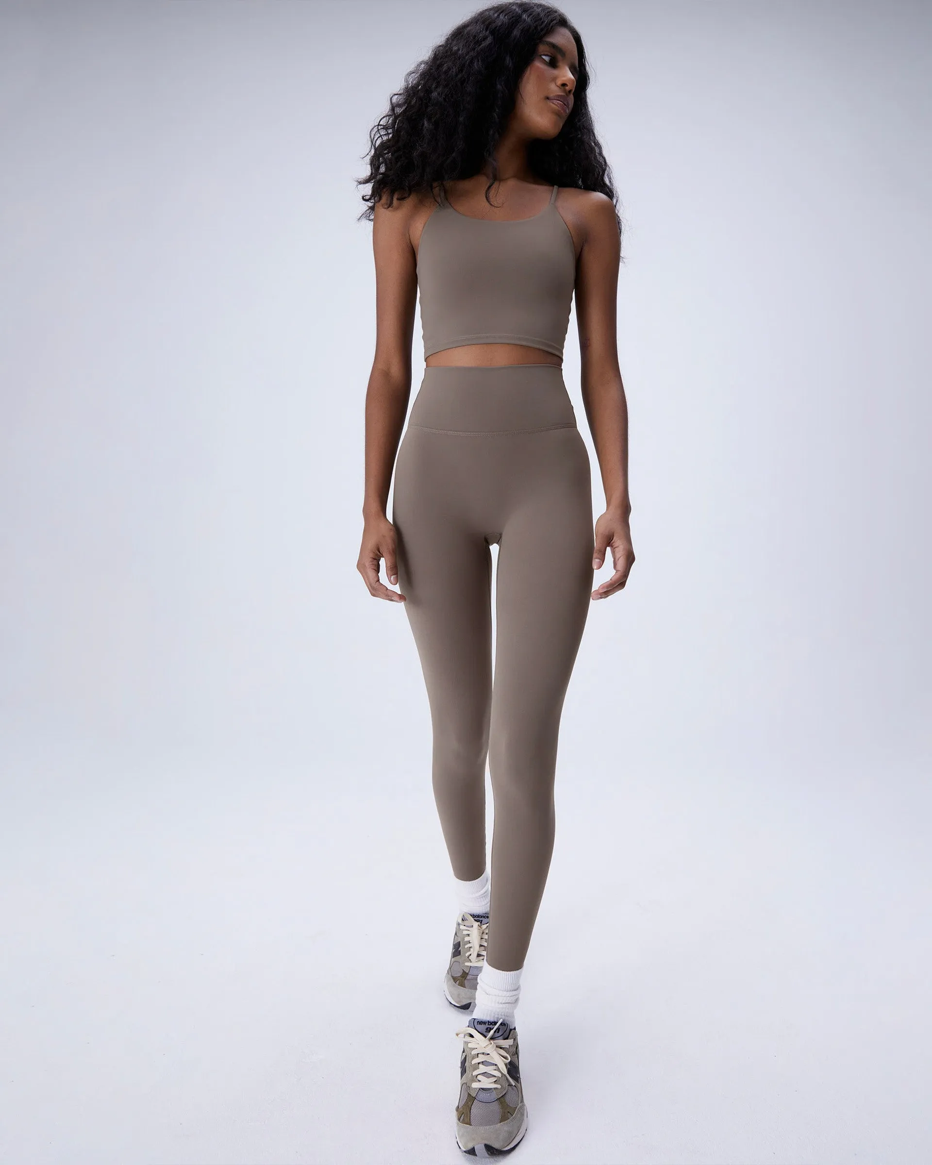 Ultimate Leggings - Cocoa Brown Minimalist Style Summer Wear
