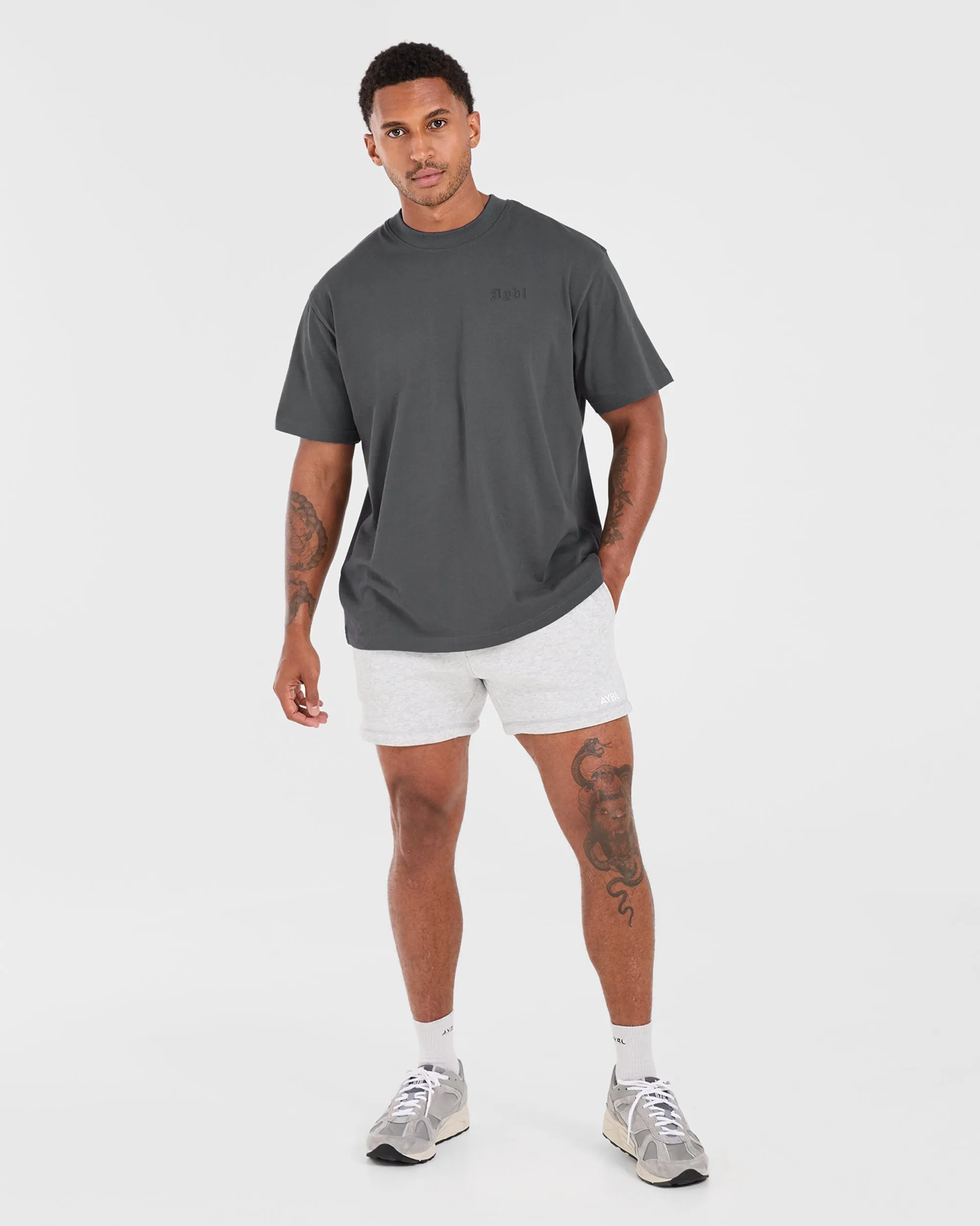 Mind of Steel Oversized T Shirt - Charcoal Chic Style Trend Travel Comfort Style