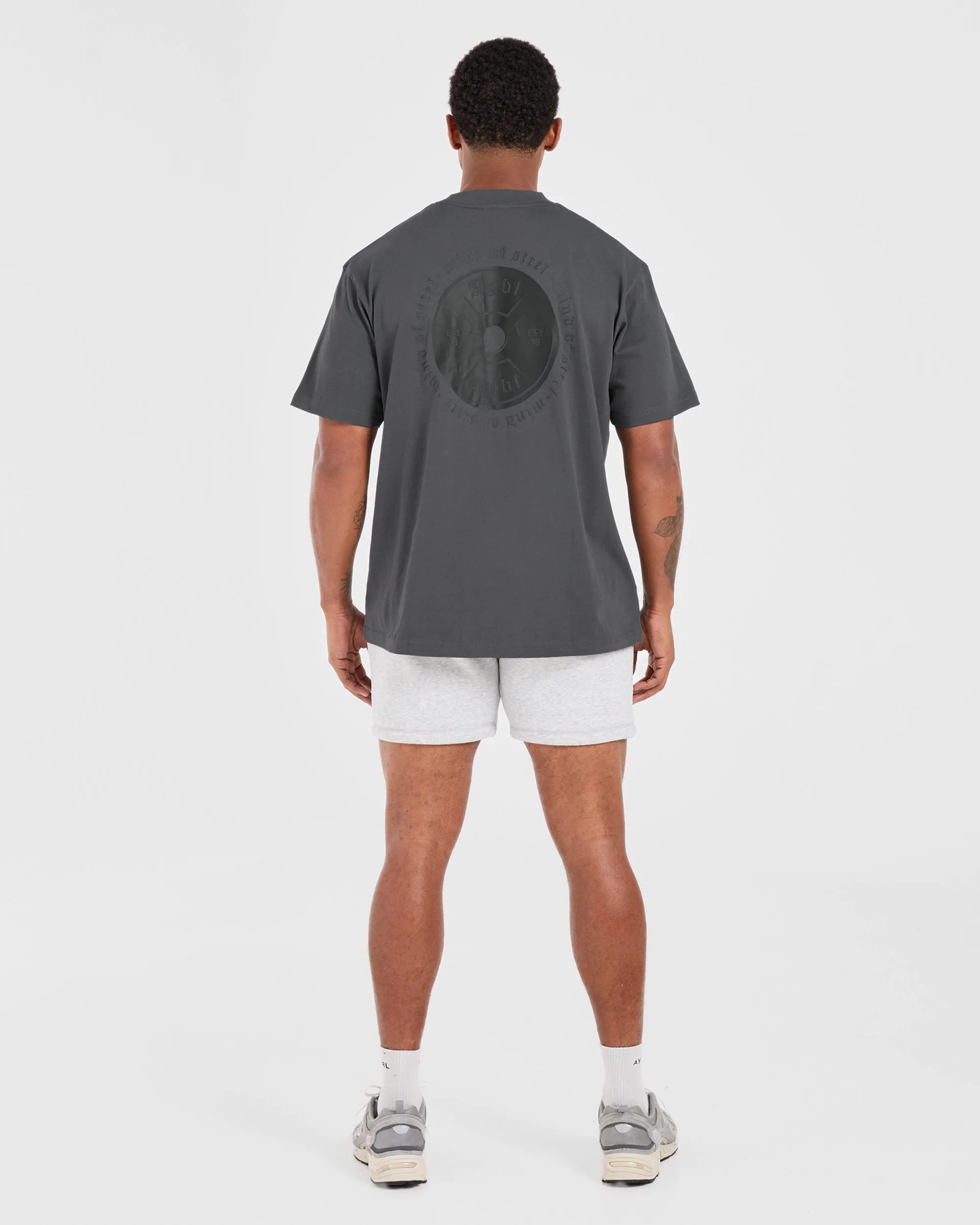 Mind of Steel Oversized T Shirt - Charcoal Versatile Fit