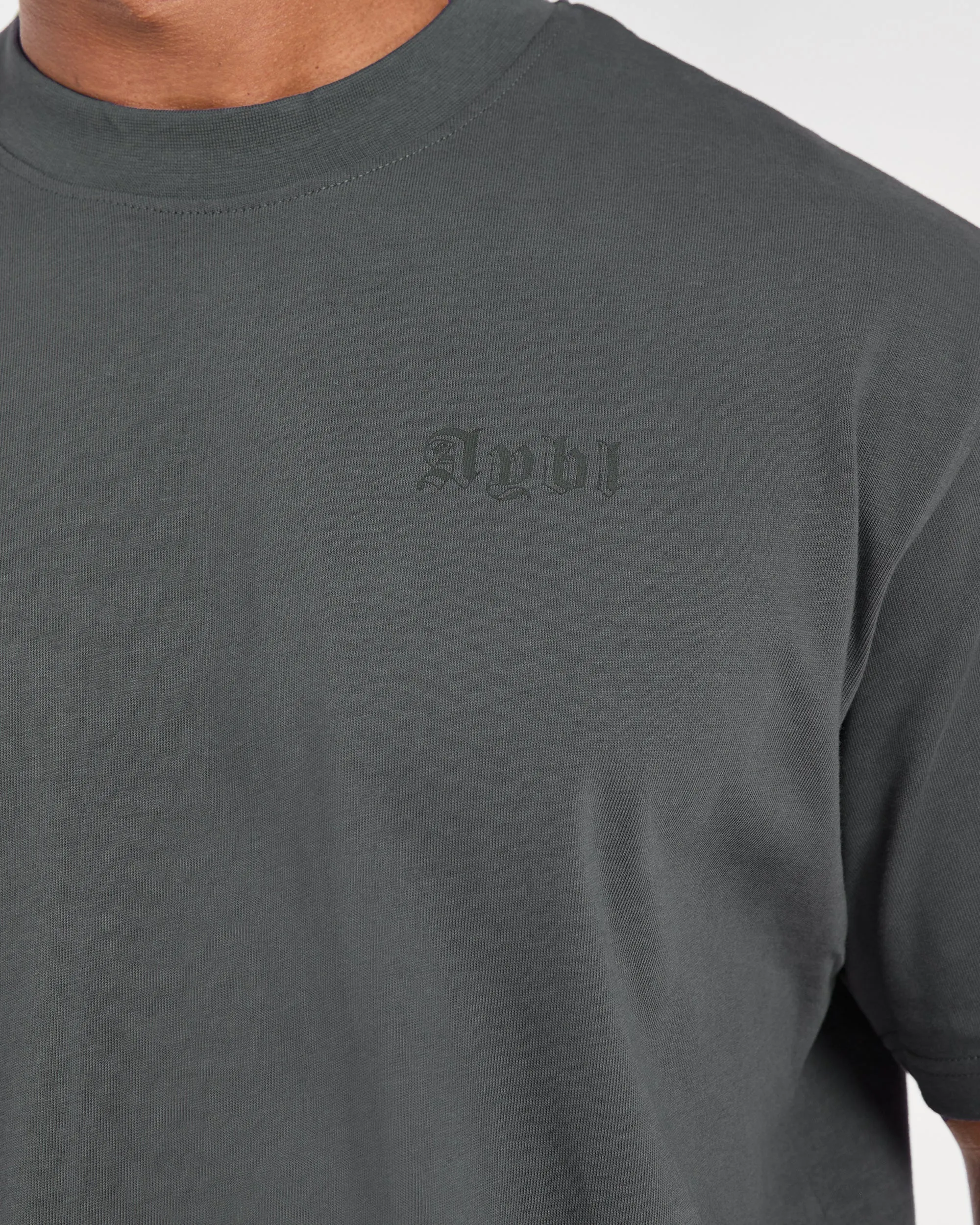 outdoor concert Street Ready Mind of Steel Oversized T Shirt - Charcoal