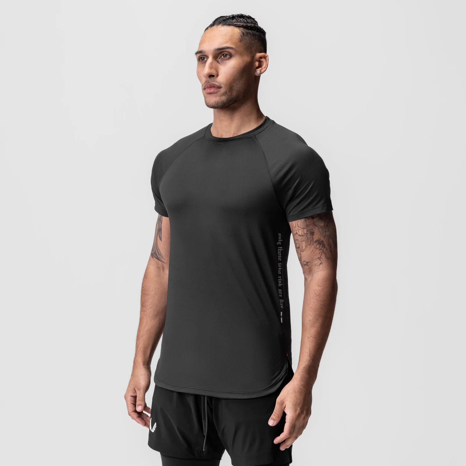 0660. AeroSilver? Established Tee - Black "OTWR" Sustainable Production Process