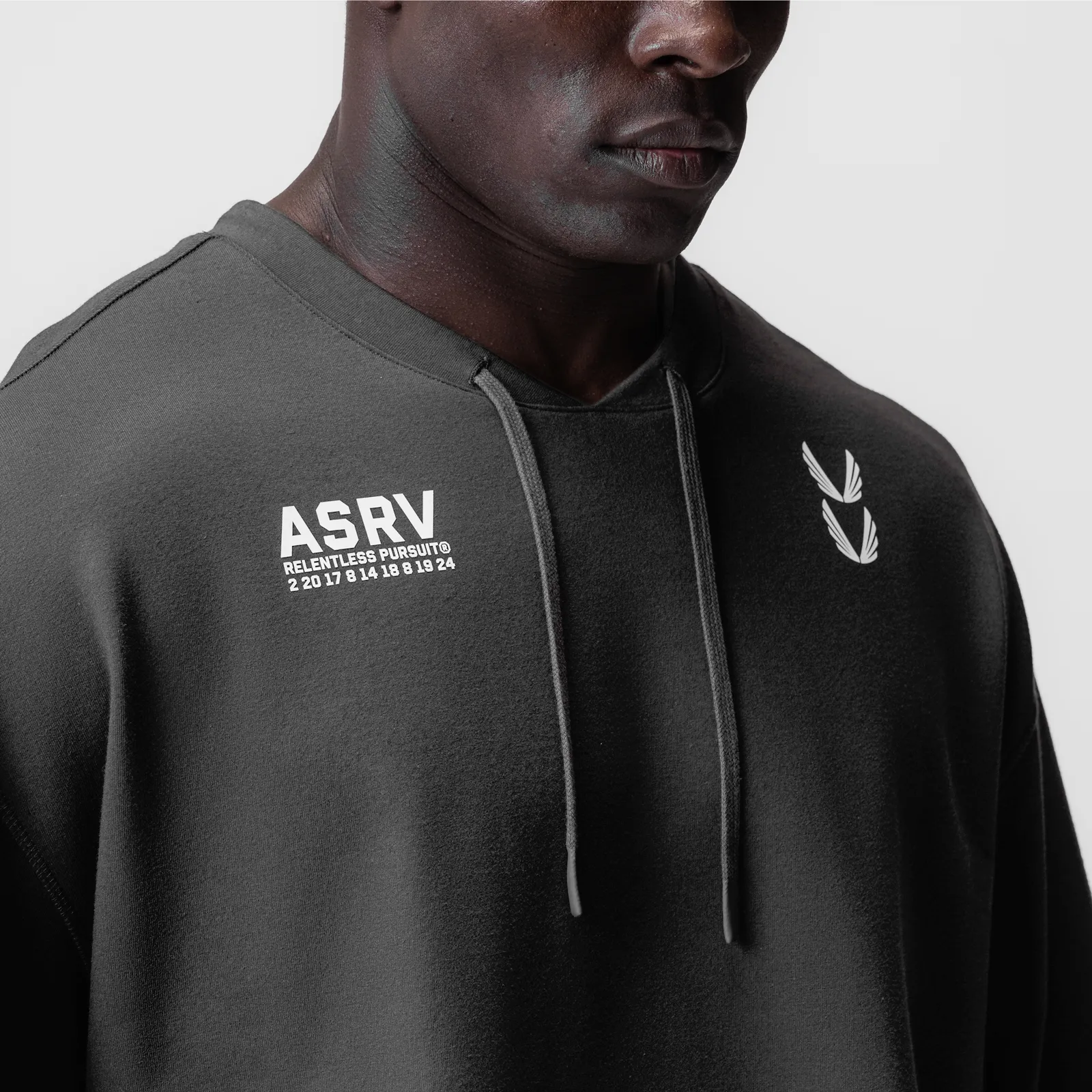 0945. Micro-Terry Warm-Up Tee - Space Grey Stylish Outfit