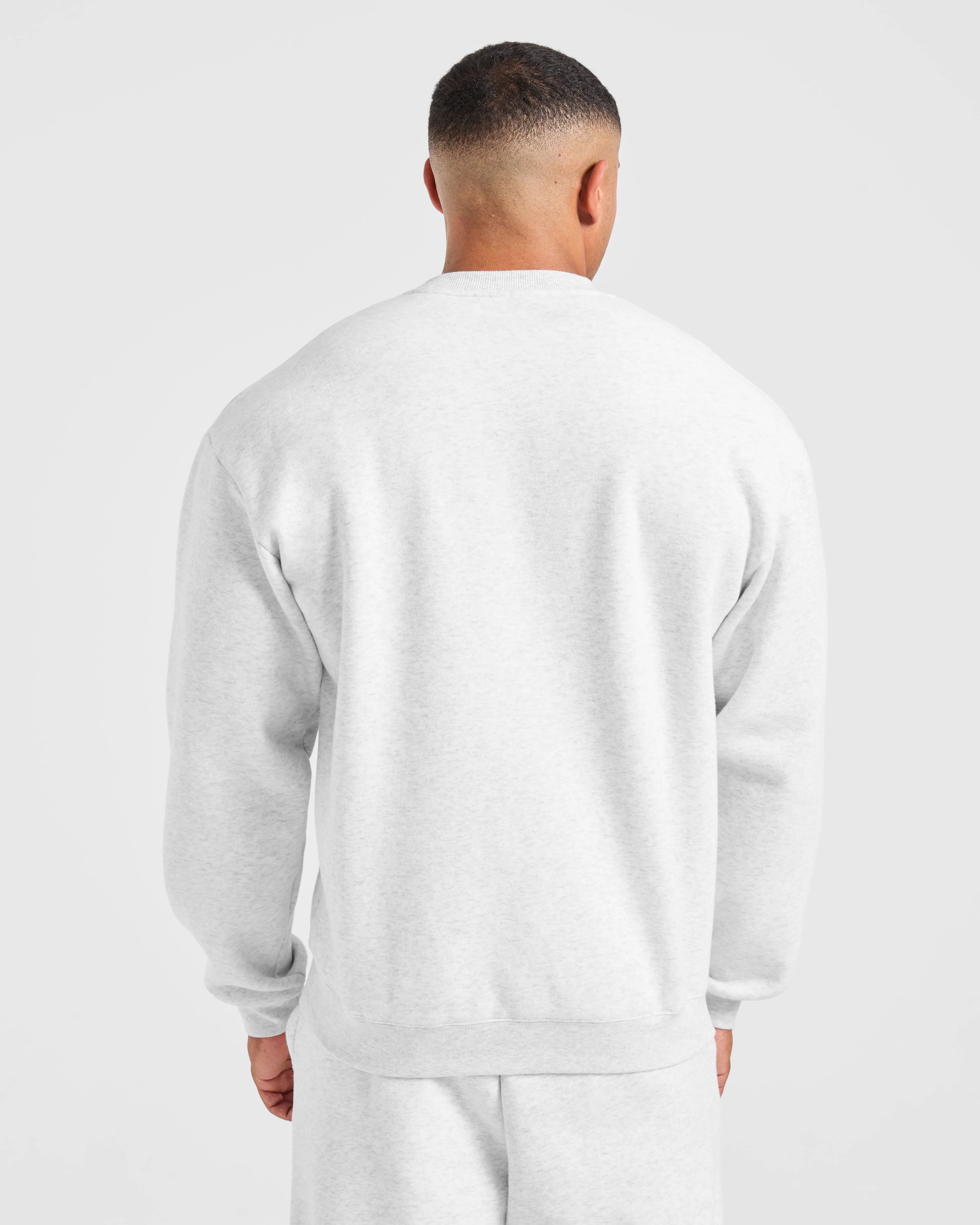Street Energy Wear Academy Oversized Sweater - Grey Marl