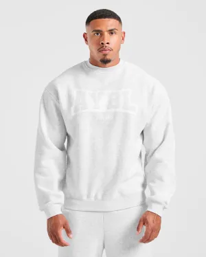 Academy Oversized Sweater - Grey Marl Valentine's Day wear Bright Colors