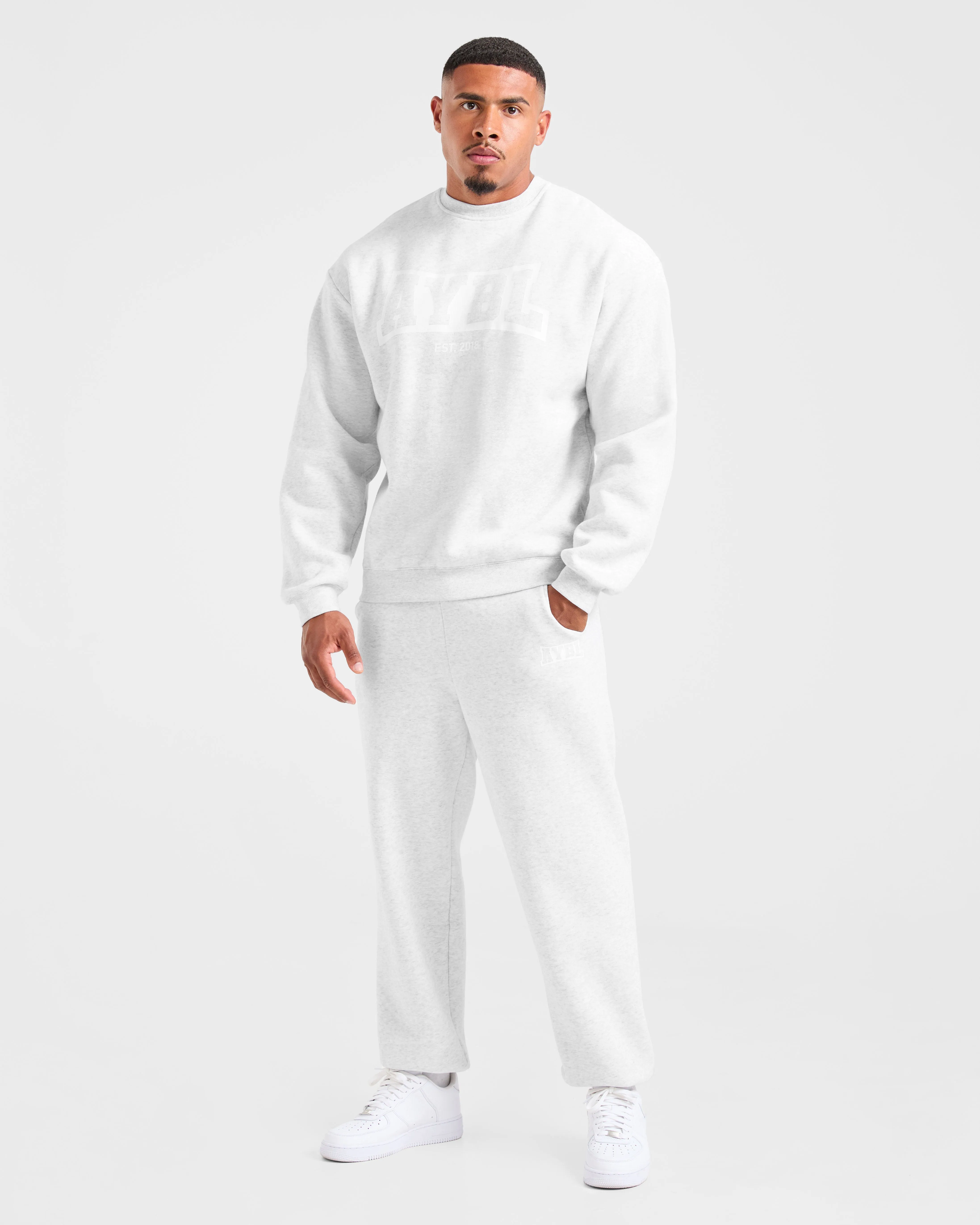 Academy Oversized Sweater - Grey Marl Weasel like Warm Comfort