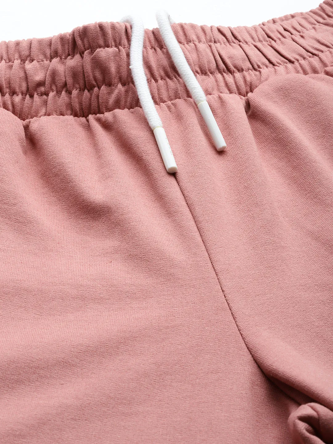 Boho chic Eco Friendly Dye Process Alcis Women Pink Solid Track Pant