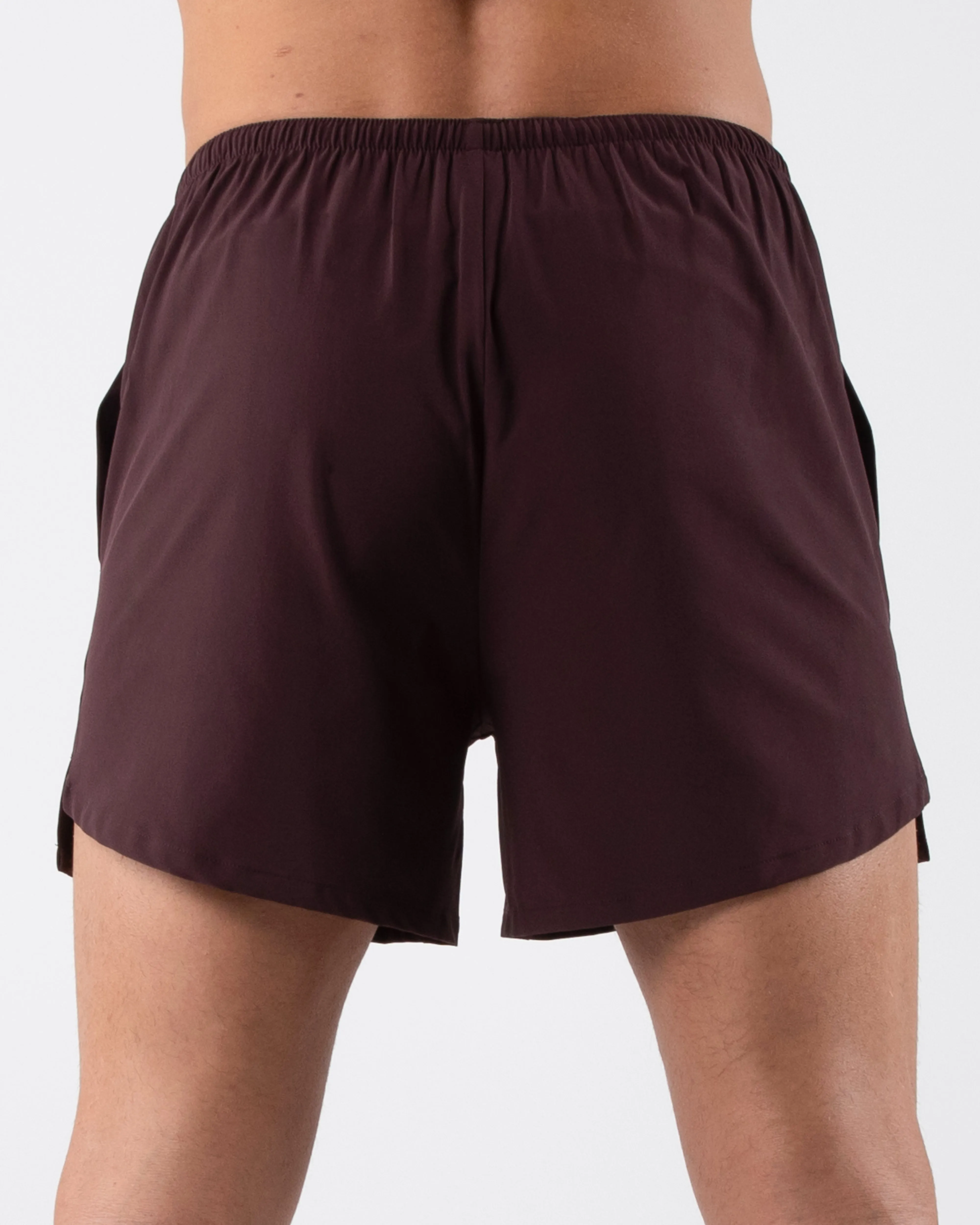 Dynamic Short - Deep Mauve Flexible Waistline