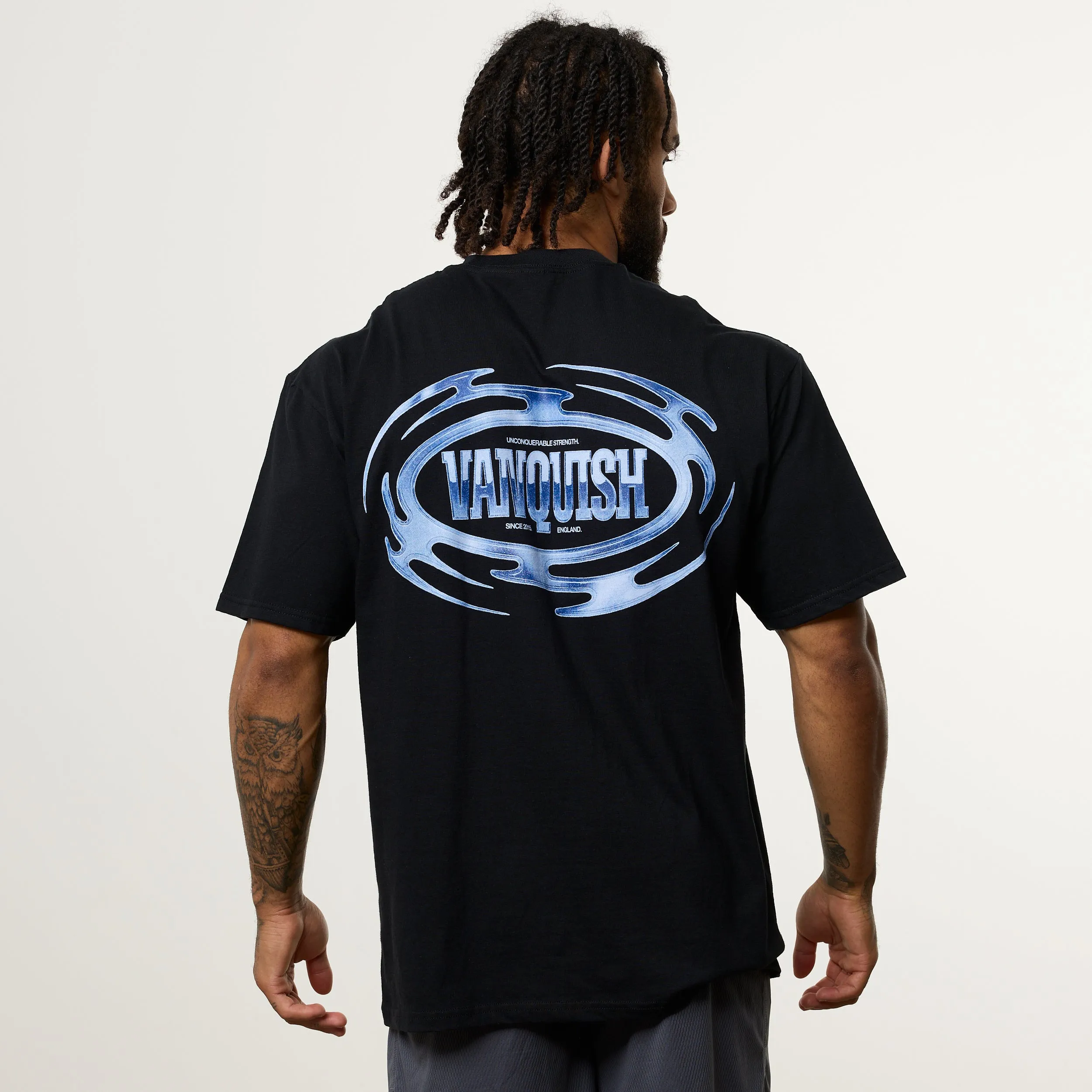 Vanquish Revolve Chrome Black Oversized T Shirt Temperature Control Fabric