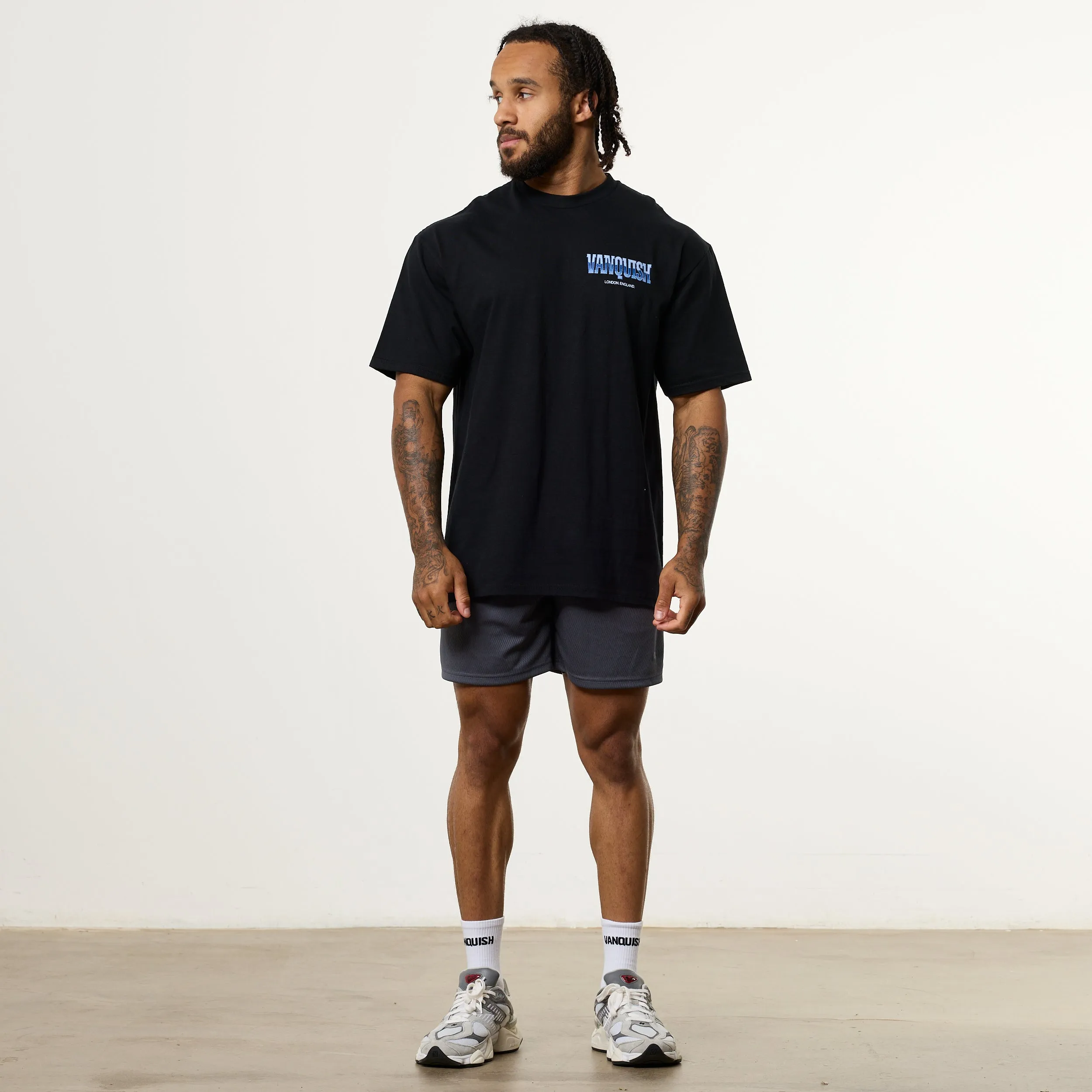 Vanquish Revolve Chrome Black Oversized T Shirt regular but not boring Minimalist Aesthetic