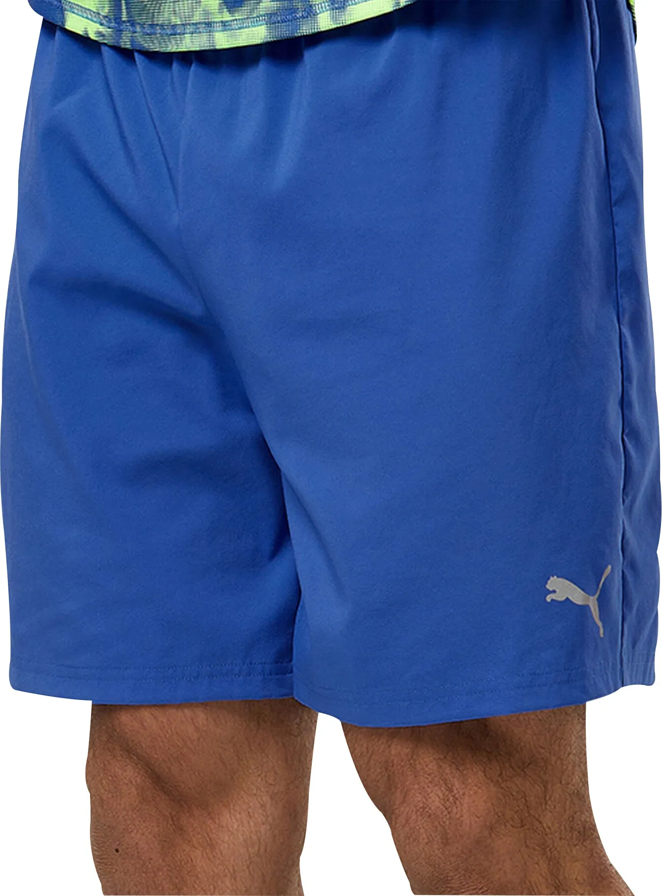 graduation season Durable Waistband Puma Favourite 2 In 1 Mens Running Shorts - Blue