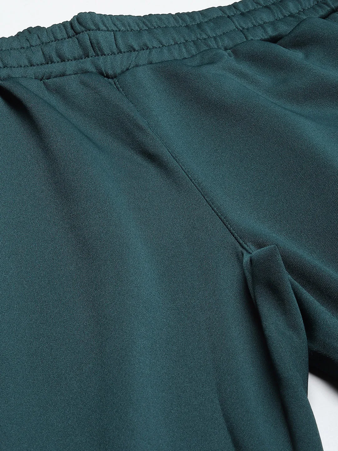 Alcis Women Teal Green Solid Track Pants Tapered Leg Design