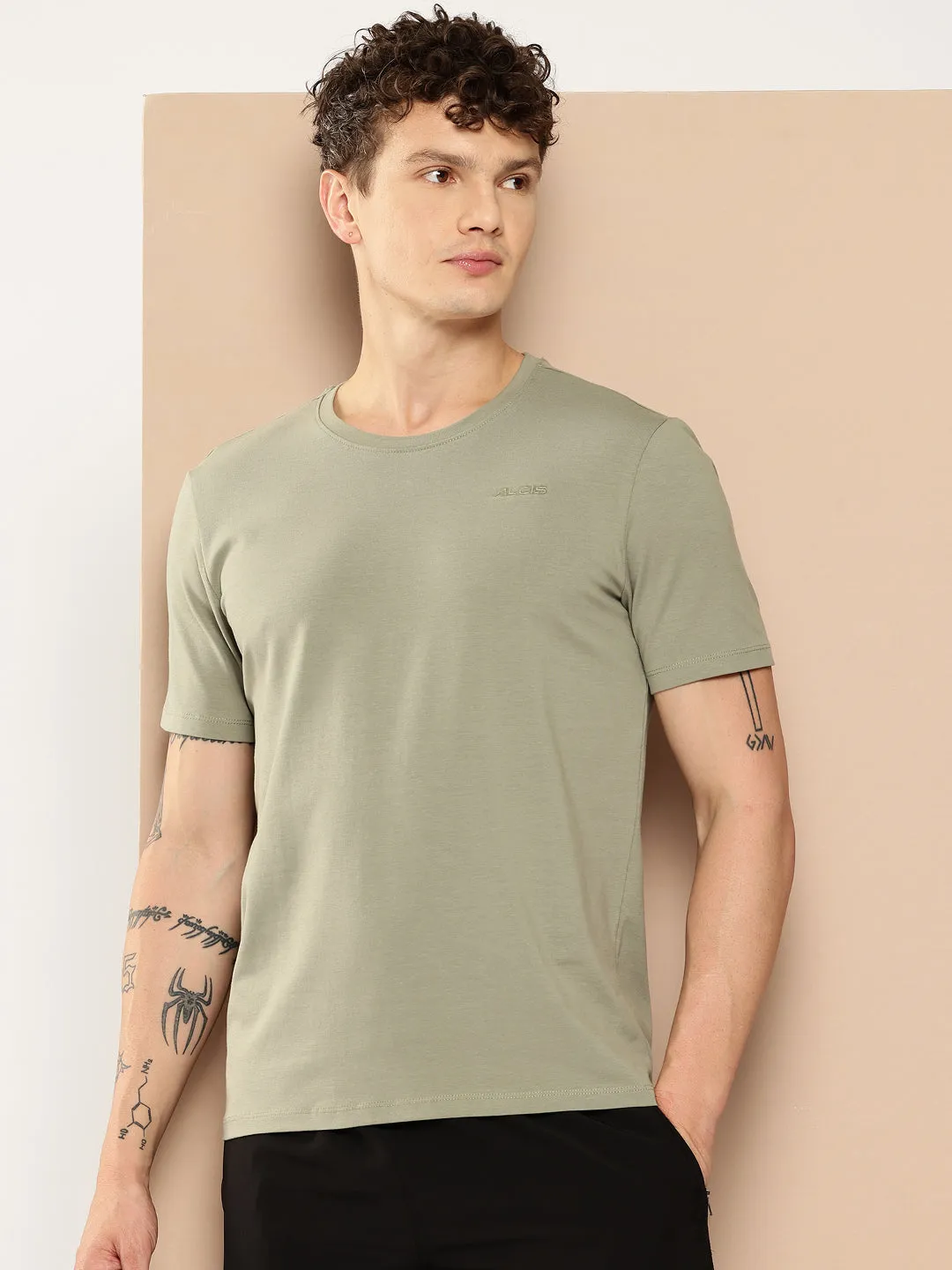 Collapsible Hood CottonLycra Tee