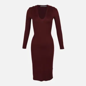 LADIES KNIT DRESS V NECK StaticResistant Urban Pulse