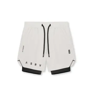 0866. Tetra-Lite? 7" Liner Short - Stone "ASRV"/Black Fitness wear Daily Use