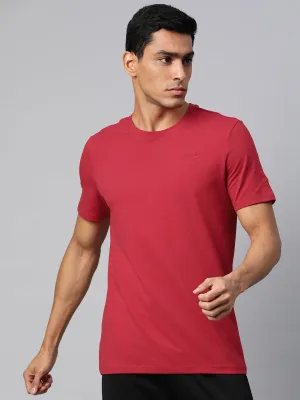 Alcis Men Solid Stretchex Slim Fit T-shirt CompactFold