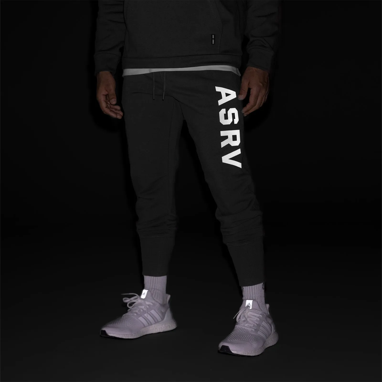 Premium Quality DoubleLayeredHem 0915. Tech-Terry? High Rib Jogger - Space Grey "ASRV"