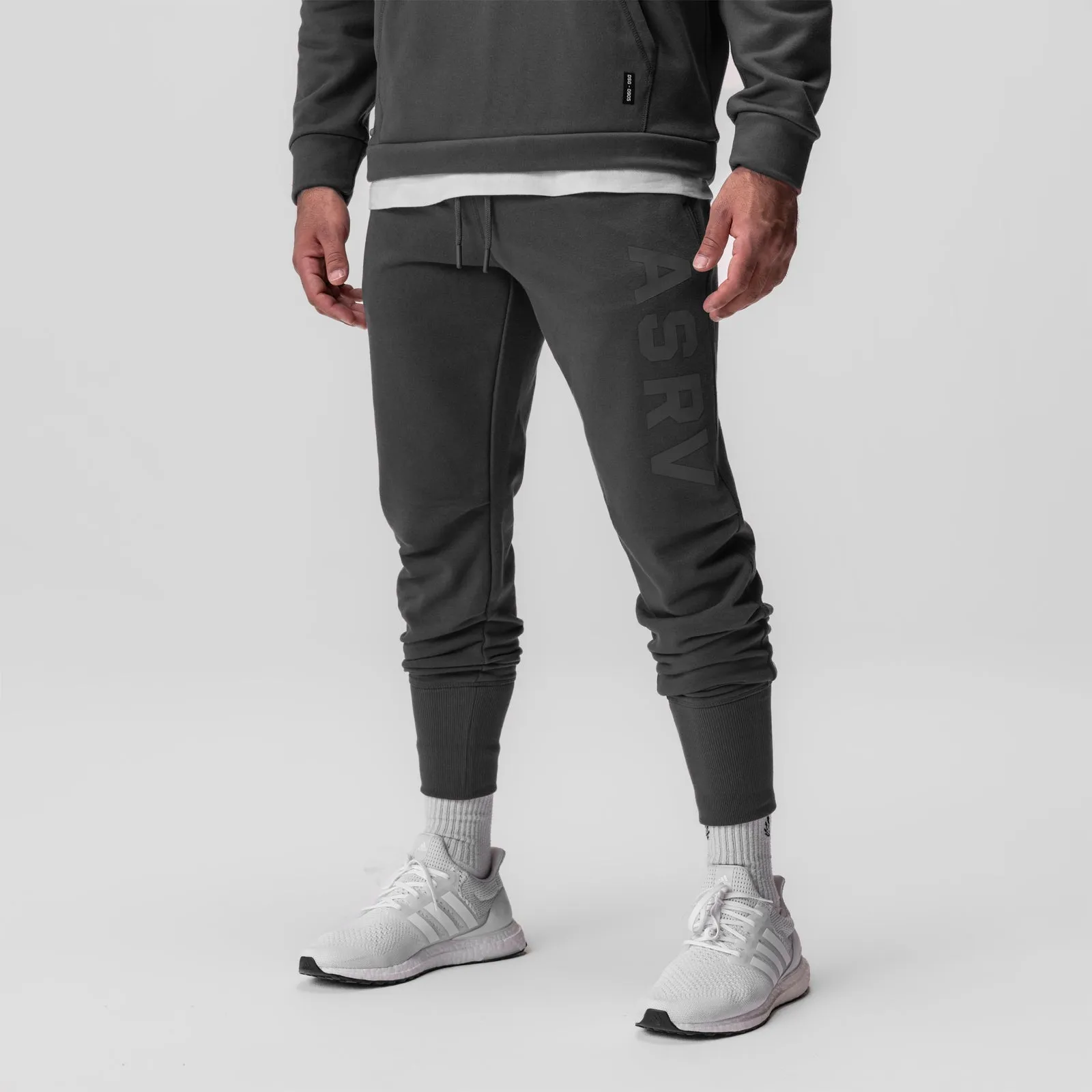 Commuter Ready Chic casual 0915. Tech-Terry? High Rib Jogger - Space Grey "ASRV"